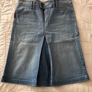 7 For All Mankind Denim A-Line Skirt U295063U-063U